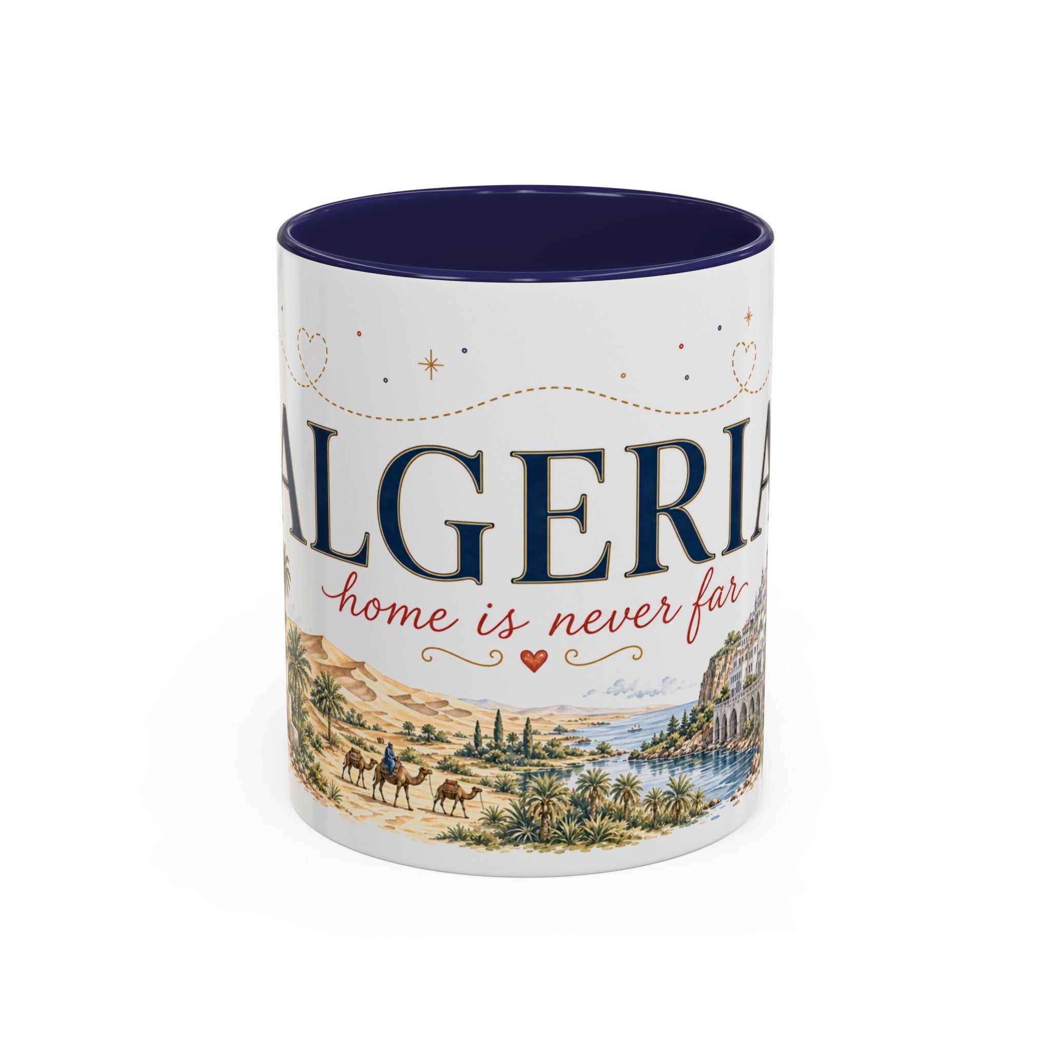 Algeria Home Country Mug | Moving Away Gift | Long Distance Friendship | 11 oz 15 oz Accent Mug