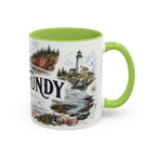 Bay of Fundy Mug, Canada Travel Souvenir, Bucket List Gift, Accent Ceramic Coffee Mug 11oz 15oz
