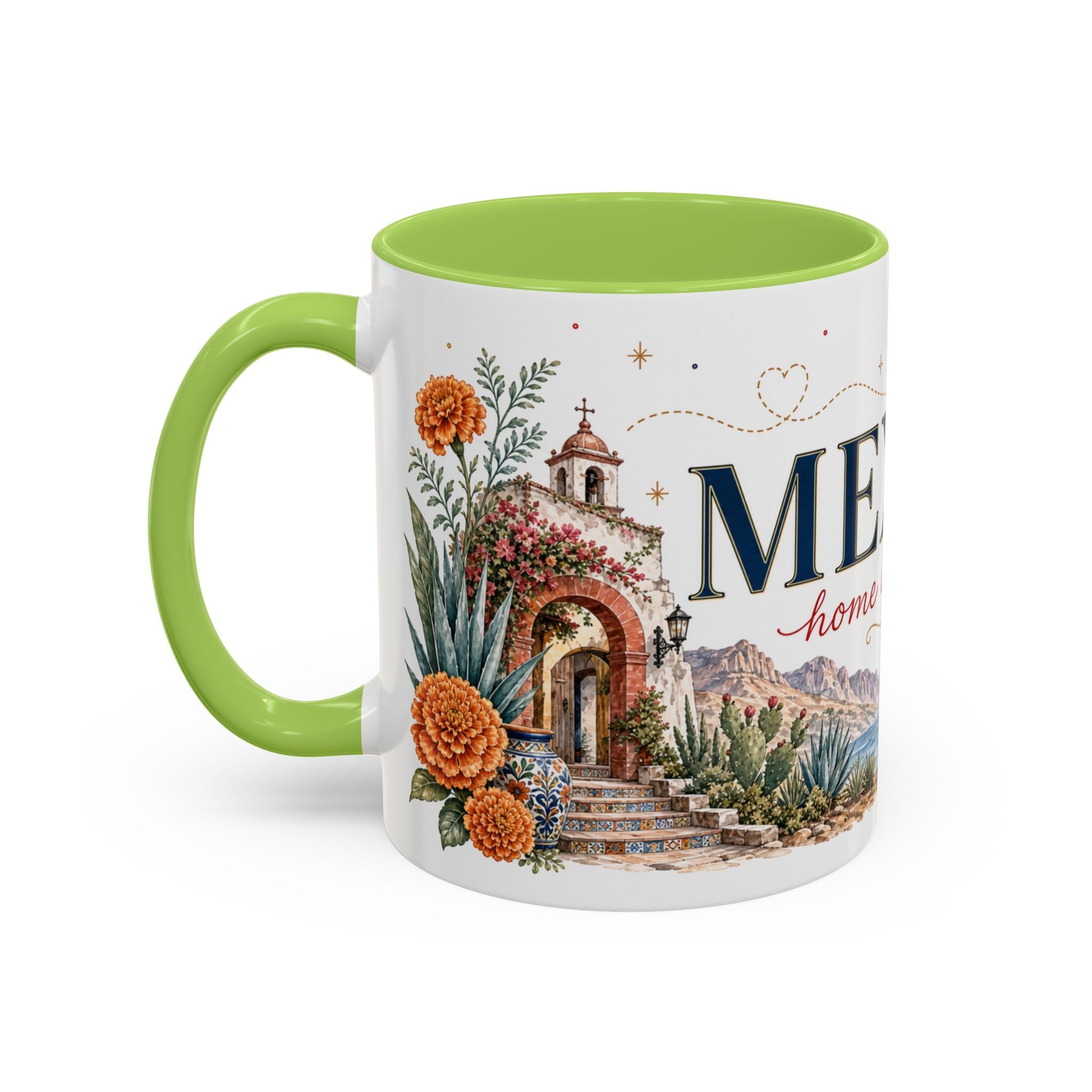 Mexico Home Country Mug | Moving Away Gift | Long Distance Friendship | 11 oz 15 oz Accent Mug