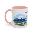 Wrangell-St. Elias National Park Coffee Mug | Solid Color Block Park Souvenir | 11oz 15oz Accent Mug