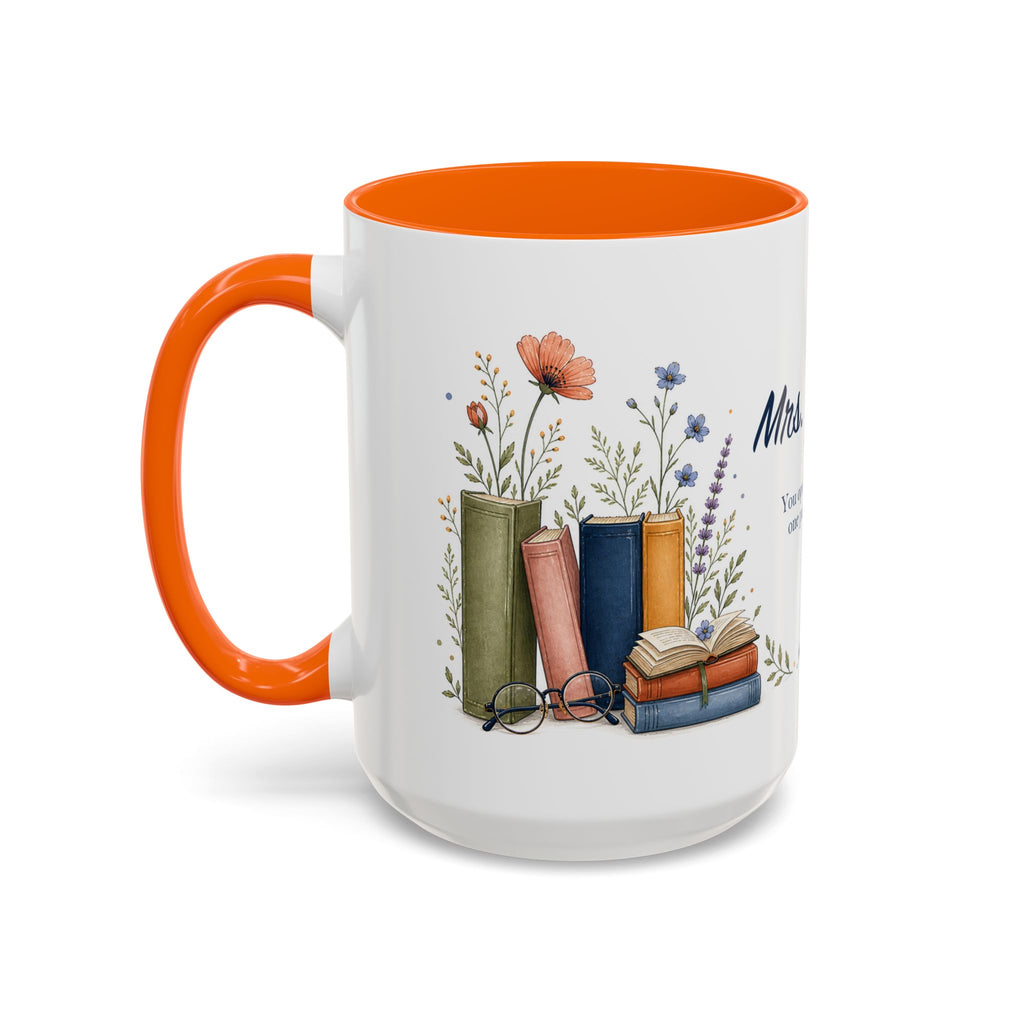 Personalized Reading Teacher Mug | Custom Name Book Lover Coffee Cup | Teacher Appreciation Gift
