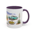 Albuquerque Illustrated Travel Mug | City Souvenir Accent Coffee Mug | 11oz 15oz Ceramic Cup