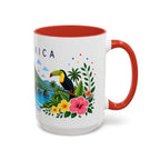 Costa Rica Coffee Mug | Travel Souvenir Accent Mug | Place Gift Ceramic Cup 11oz 15oz