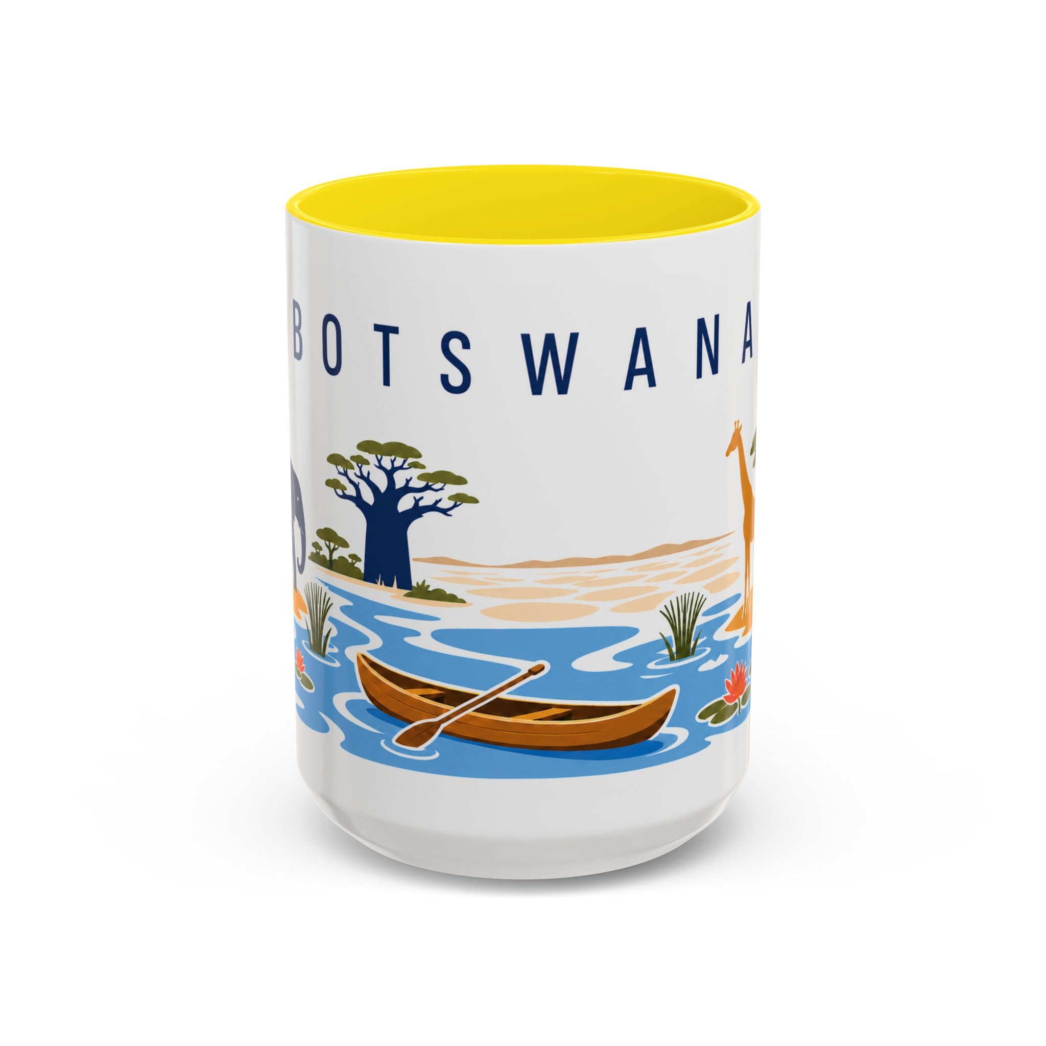 Botswana Coffee Mug | Travel Souvenir Accent Mug | Country Gift Ceramic Cup 11oz 15oz
