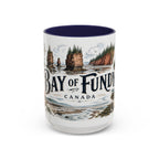 Bay of Fundy Mug, Canada Travel Souvenir, Bucket List Gift, Accent Ceramic Coffee Mug 11oz 15oz