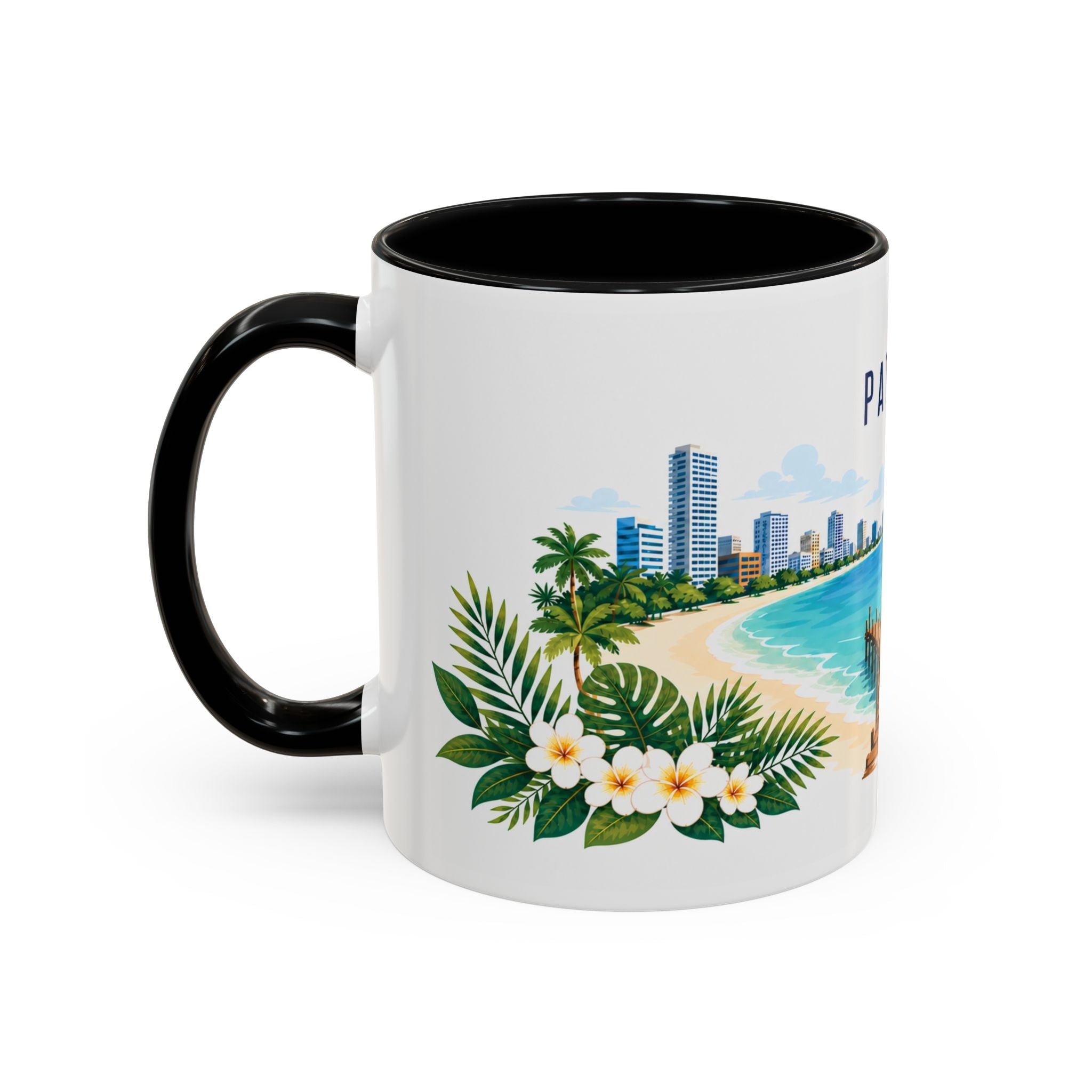 Pattaya Coffee Mug | Thailand Travel Souvenir | Porcelain Decal City Gift | 11oz 15oz Accent Mug