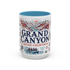 Grand Canyon National Park Coffee Mug | Hiking Camping Nature Gift | Accent Color Ceramic 11oz 15oz