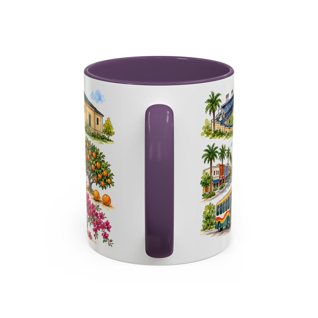 Anaheim Illustrated Travel Mug | City Souvenir Accent Coffee Mug | 11oz 15oz Ceramic Cup