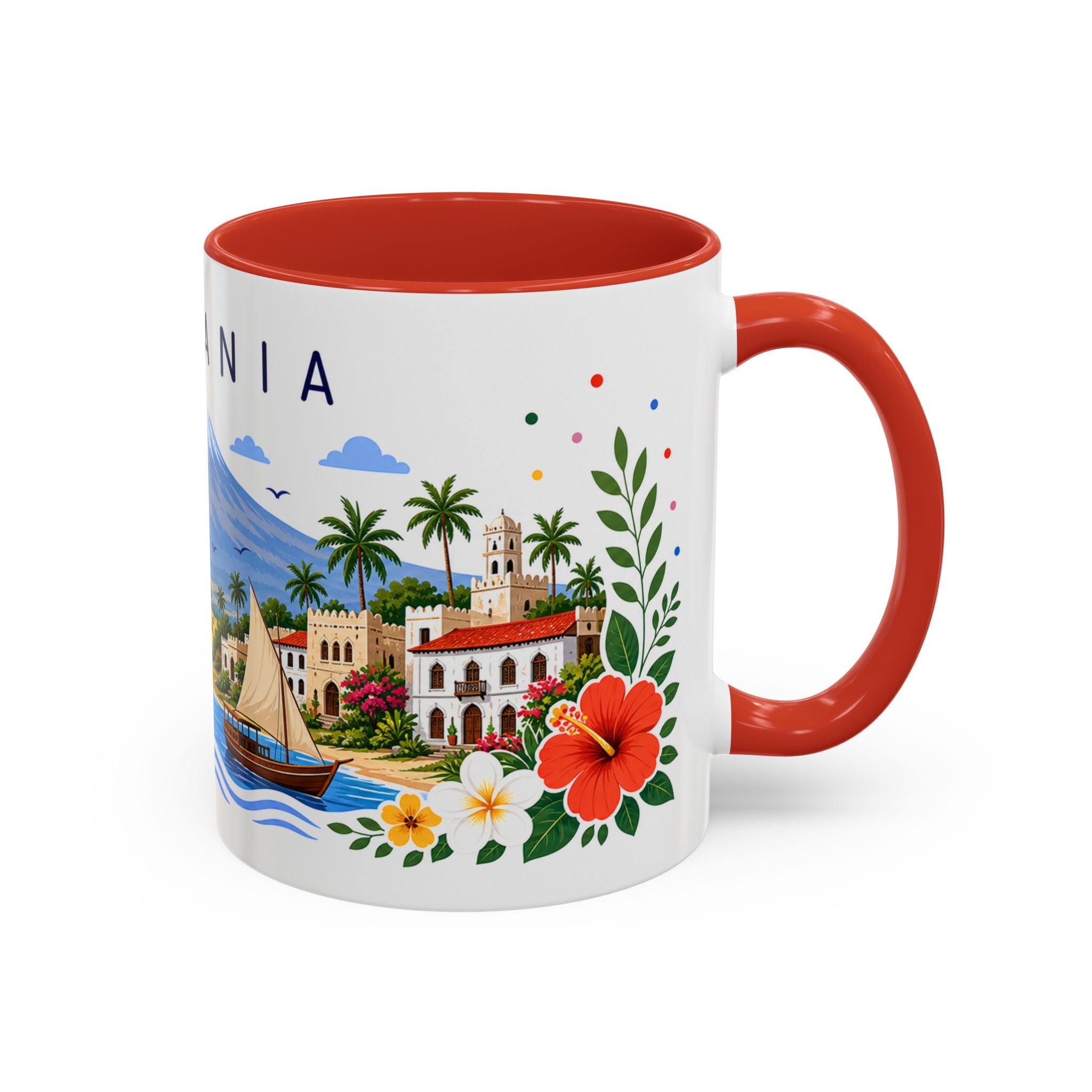 Tanzania Coffee Mug | Travel Souvenir Accent Mug | Place Gift Ceramic Cup 11oz 15oz