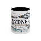 Sydney Coffee Mug | Australia Souvenir Travel Gift | Accent Color Ceramic 11oz 15oz