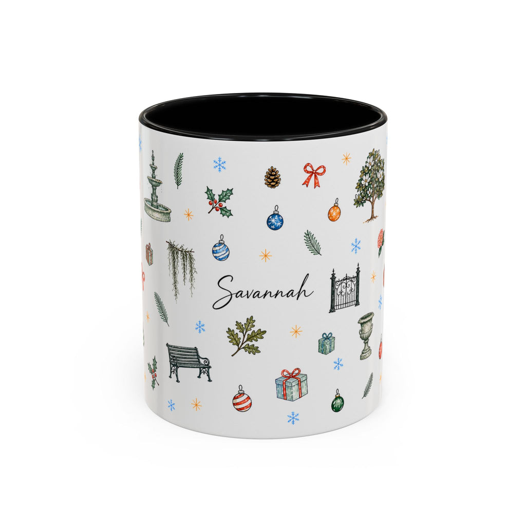 Savannah Christmas Mug | Watercolor City Souvenir, Travel Memories Cup