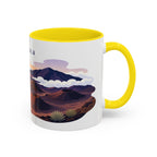 Haleakala National Park Coffee Mug | Solid Color Block Park Souvenir | 11oz 15oz Accent Mug