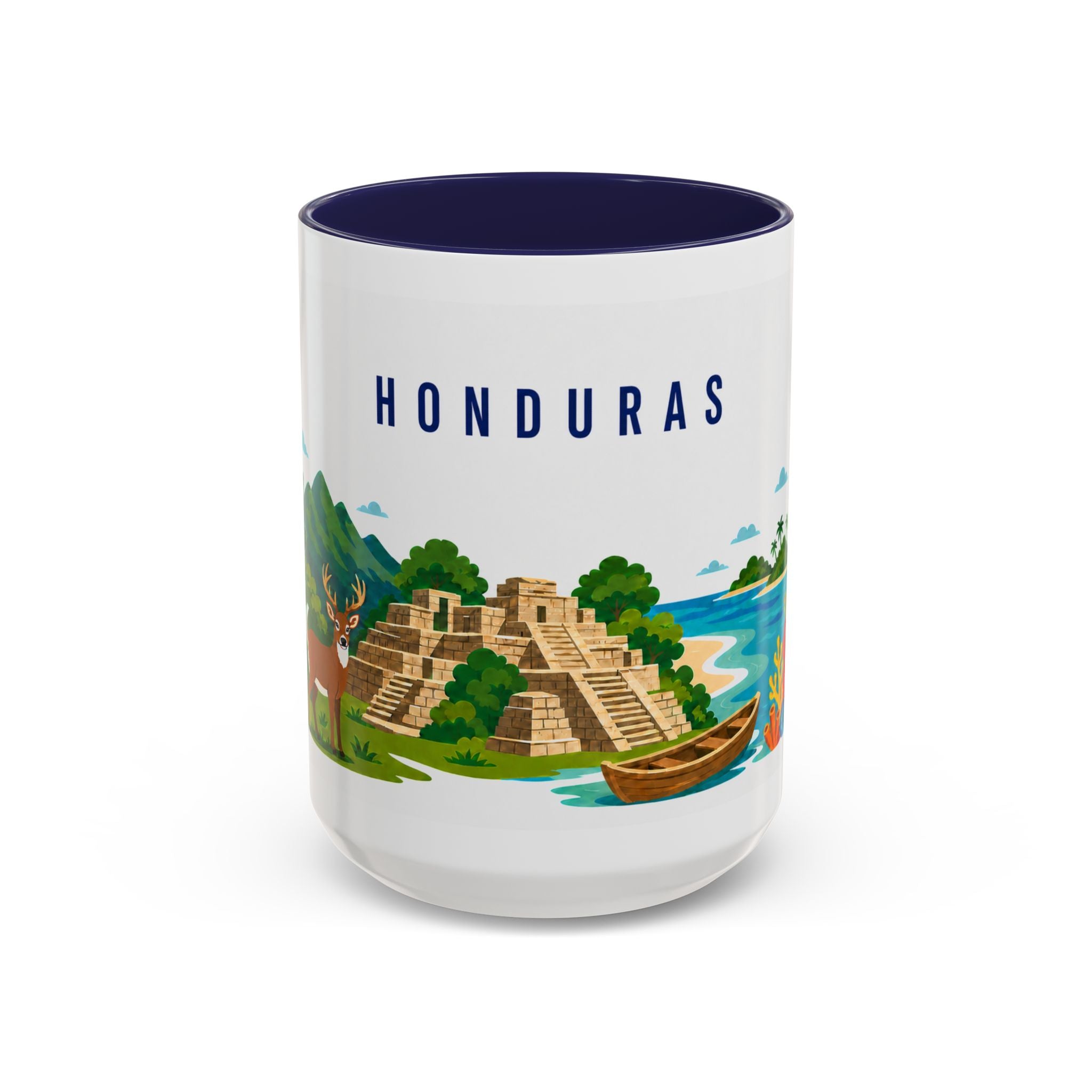 Honduras Coffee Mug | Travel Souvenir Accent Mug | Country Gift Ceramic Cup 11oz 15oz