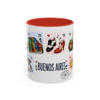 Buenos Aires Coffee Mug | Postage Stamp Collage Mug | Travel Souvenir Accent Cup 11oz 15oz