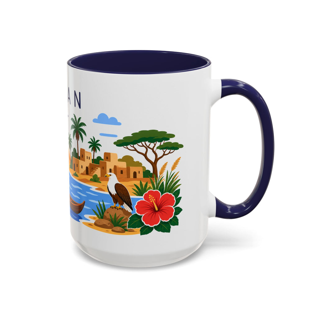 Sudan Home Country Mug | Moving Away Gift | Long Distance Friendship | 11 oz 15 oz Accent Mug