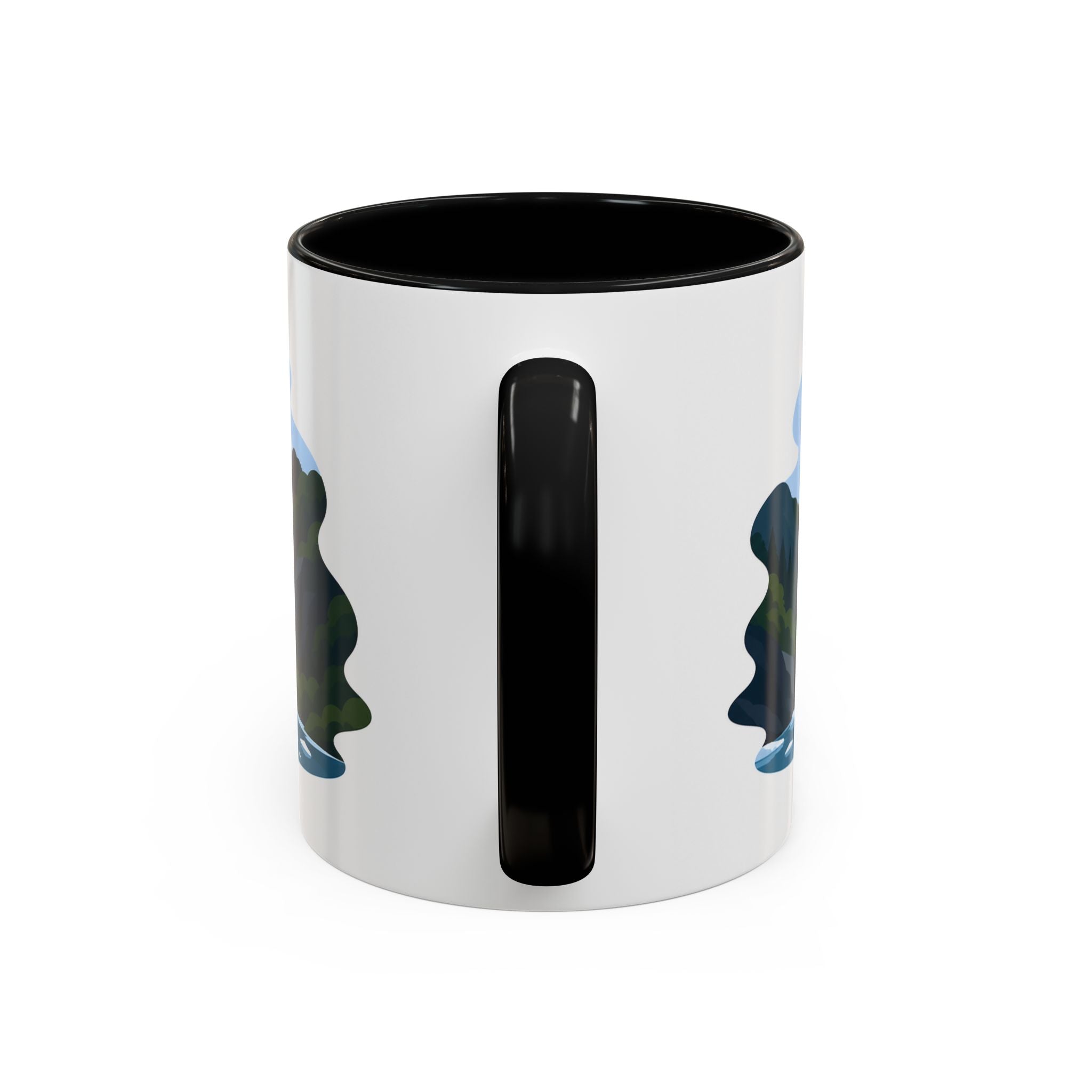 Kenai Fjords National Park Coffee Mug | Solid Color Block Park Souvenir | 11oz 15oz Accent Mug