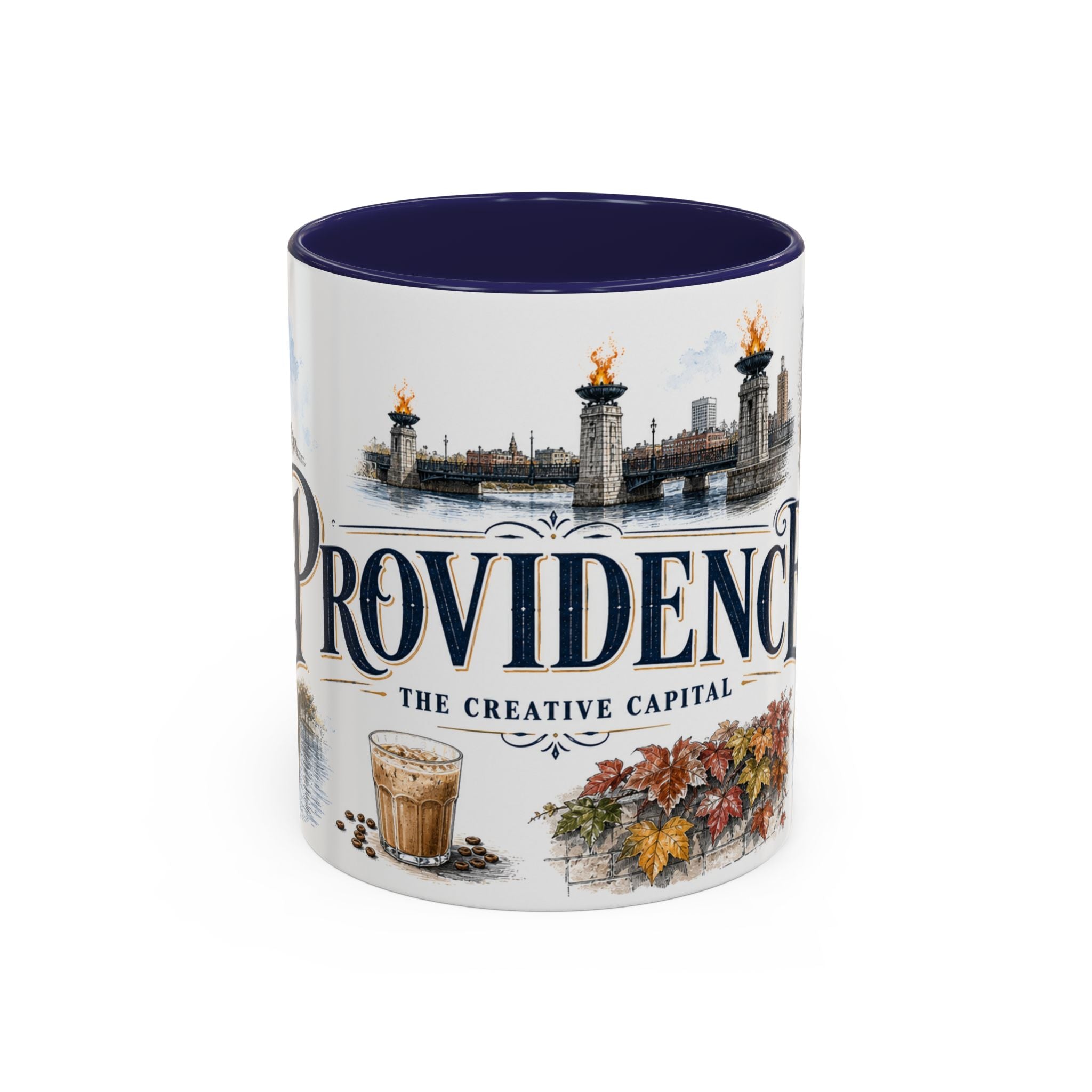 Providence Coffee Mug | United States Travel Souvenir | Vintage Illustrated City Gift | 11 oz 15 oz Accent Mug