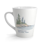 Voyageurs National Park Latte Mug | Pastel Watercolor Nature Coffee Cup | 12 oz Travel Souvenir Gift