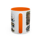Baltimore Coffee Mug | United States Travel Souvenir | Vintage Illustrated City Gift | 11 oz 15 oz Accent Mug