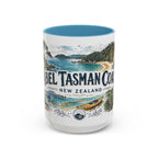 Abel Tasman Coast Mug, New Zealand Travel Souvenir, Bucket List Gift, Accent Ceramic Coffee Mug 11oz 15oz