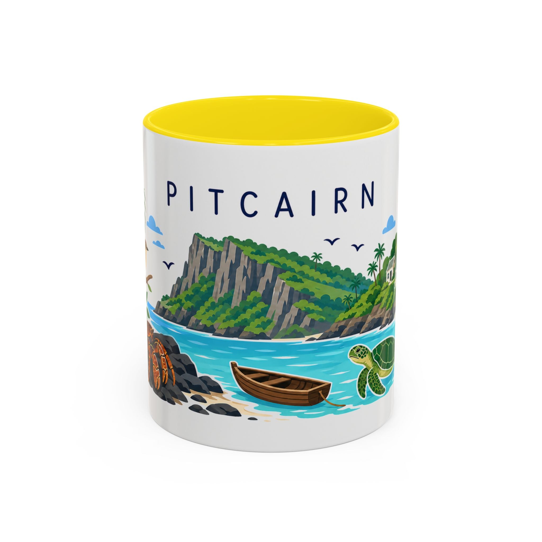 Pitcairn Coffee Mug | Travel Souvenir Accent Mug | Country Gift Ceramic Cup 11oz 15oz