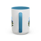 Mount Rainier National Park Coffee Mug | Solid Color Block Park Souvenir | 11oz 15oz Accent Mug