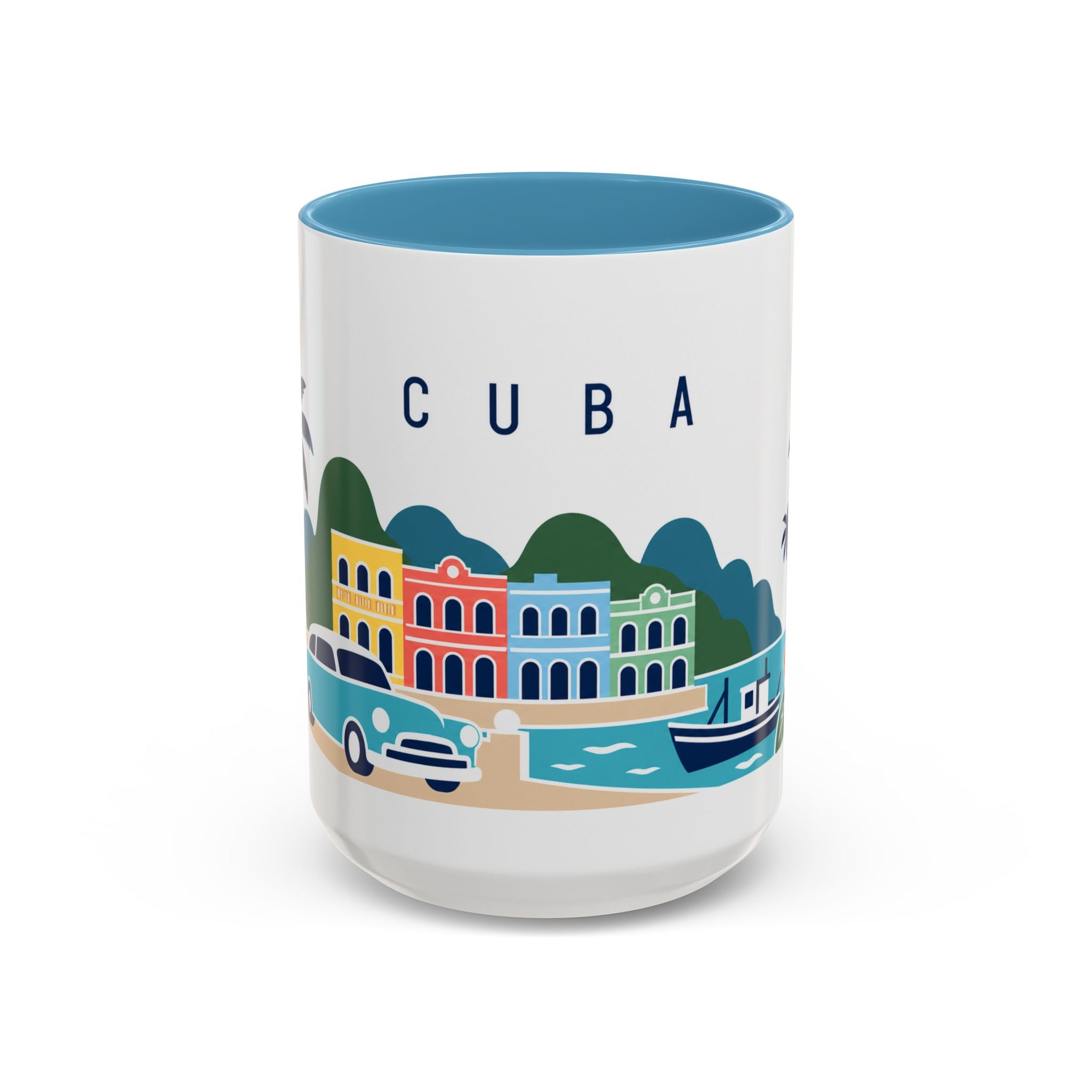 Cuba-Inspired Coffee Mug | US Produced & Fulfilled | Travel Souvenir Accent Mug | Ceramic Cup 11oz 15oz
