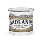 Badlands National Park Vintage Enamel Camping Mug | 12oz National Park Hiking Gift