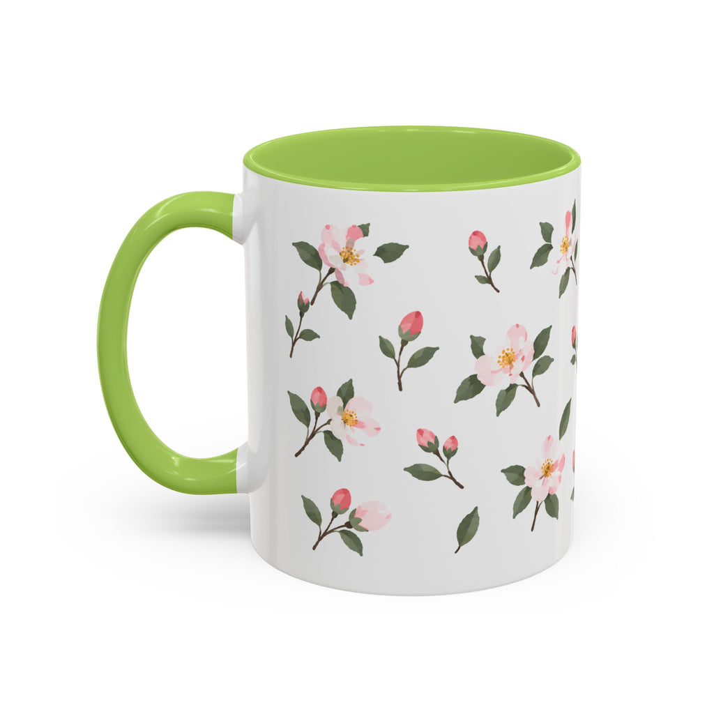 Arkansas Apple Blossom Mug, State Flower Floral Coffee Cup, 11oz Botanical Gift