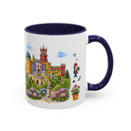 Sintra Illustrated Travel Mug | Portugal Souvenir Accent Coffee Mug | 11oz 15oz Ceramic Cup