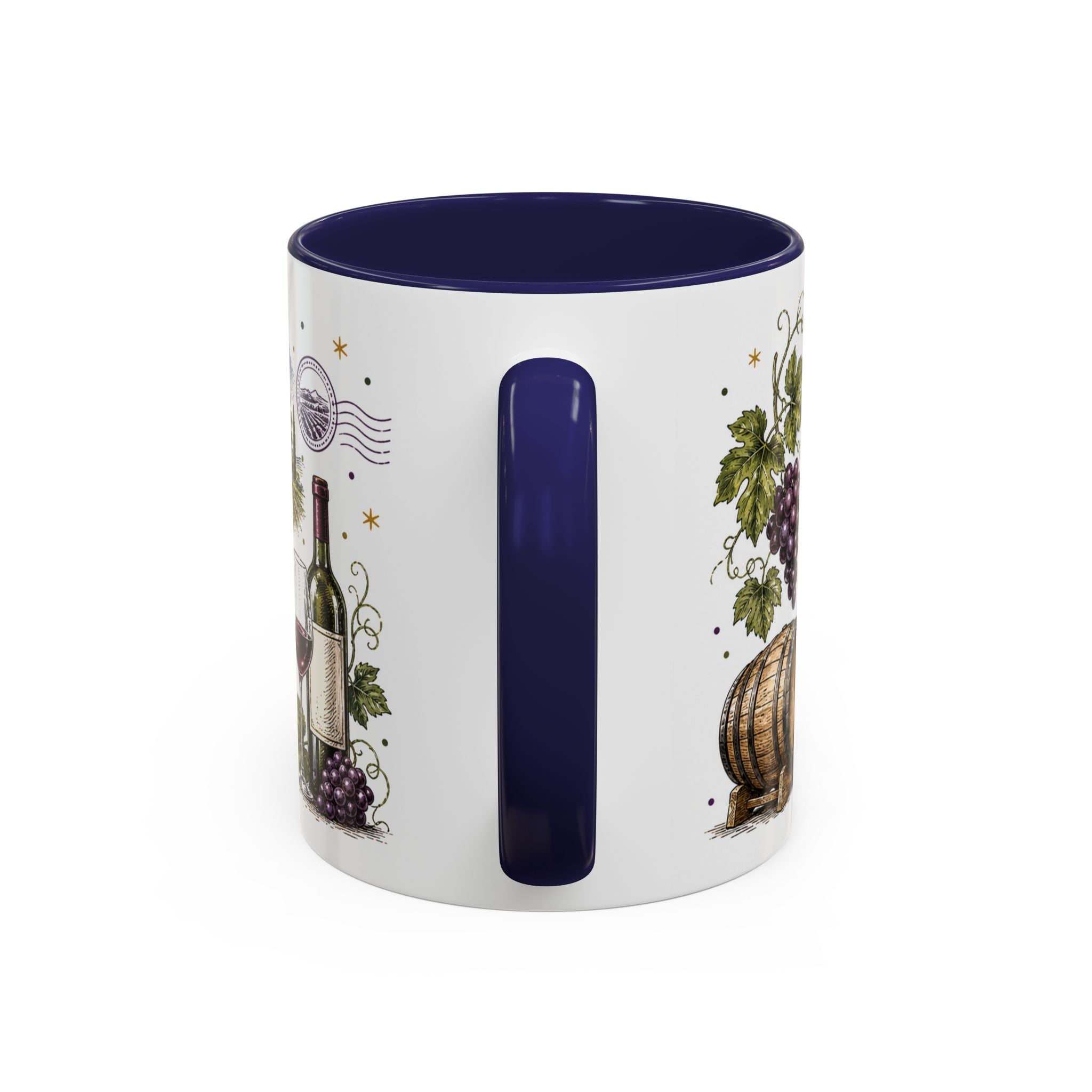 Cape Winelands Coffee Mug | Travel Destination Souvenir Gift | Accent Color Ceramic 11oz 15oz