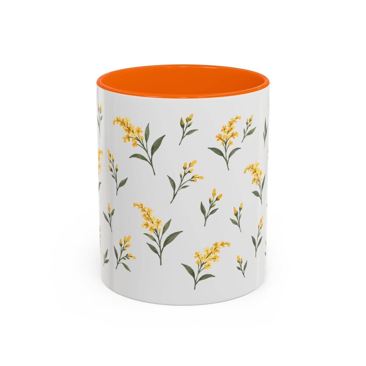 Kentucky Goldenrod Mug, State Flower Floral Coffee Cup, 11oz Botanical Gift