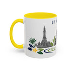 Denpasar Coffee Mug | Indonesia Travel Souvenir | Porcelain Decal City Gift | 11oz 15oz Accent Mug