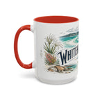 Whitehaven Beach Mug, Australia Travel Souvenir, Bucket List Gift, Accent Ceramic Coffee Mug 11oz 15oz