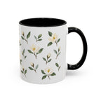 Georgia Sweetbay Magnolia Mug, State Flower Floral Coffee Cup, 11oz Botanical Gift