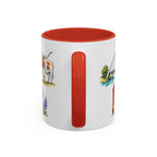 Dallas Illustrated Travel Mug | City Souvenir Accent Coffee Mug | 11oz 15oz Ceramic Cup