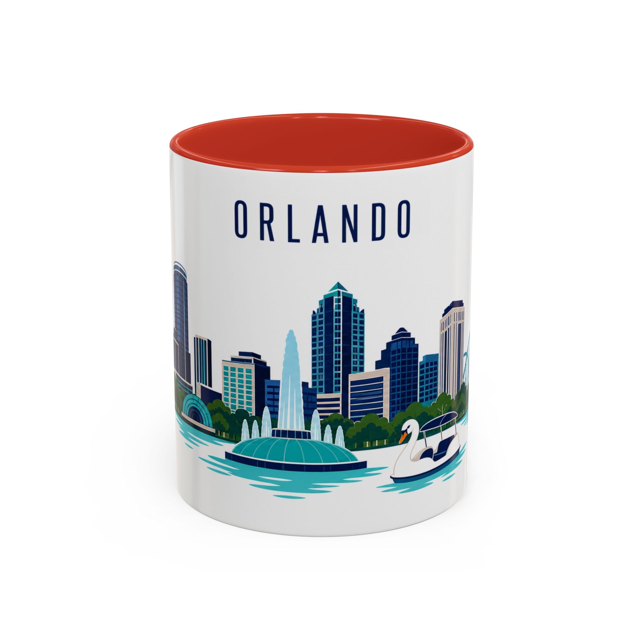 Orlando Coffee Mug | United States Travel Souvenir | Porcelain Decal City Gift | 11oz 15oz Accent Mug