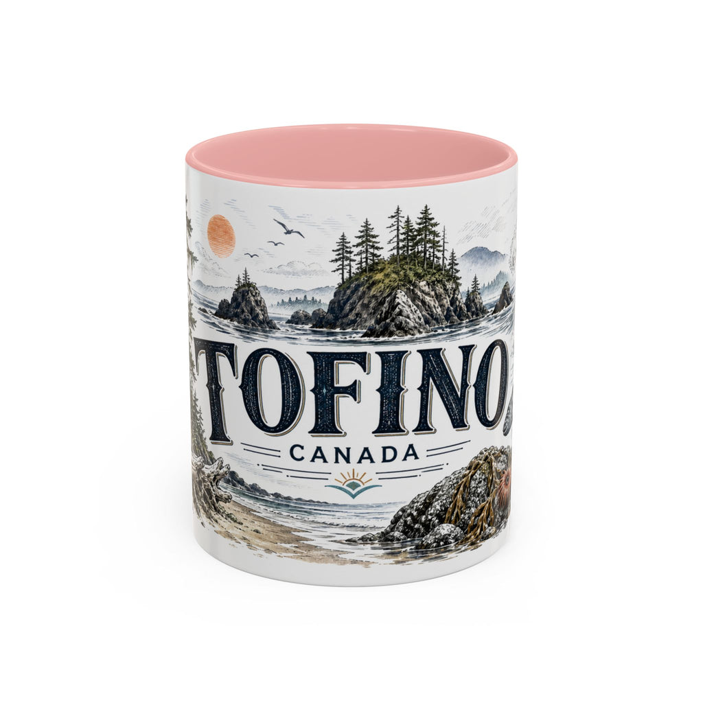 Tofino Mug, Canada Travel Souvenir, Bucket List Gift, Accent Ceramic Coffee Mug 11oz 15oz