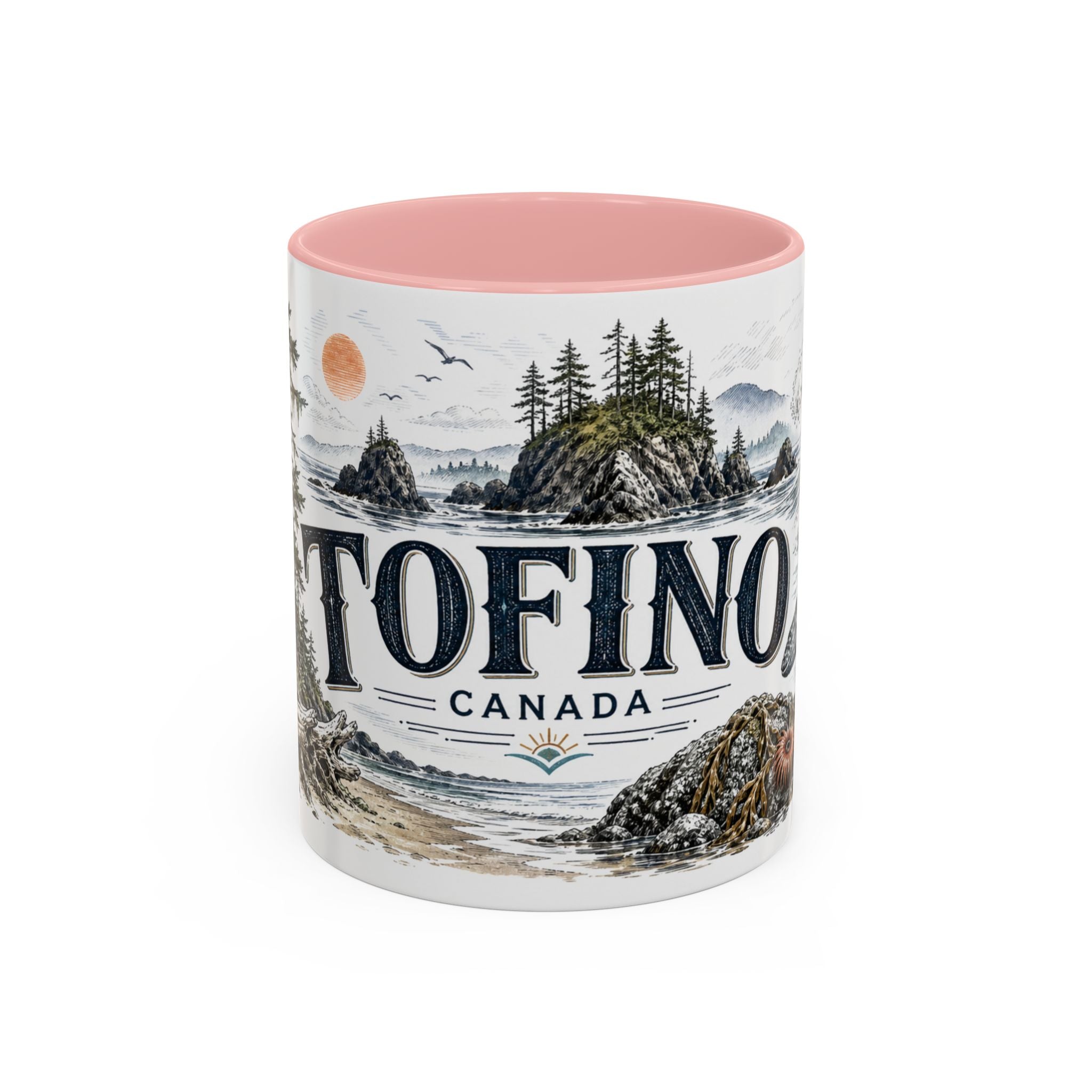 Tofino Mug, Canada Travel Souvenir, Bucket List Gift, Accent Ceramic Coffee Mug 11oz 15oz