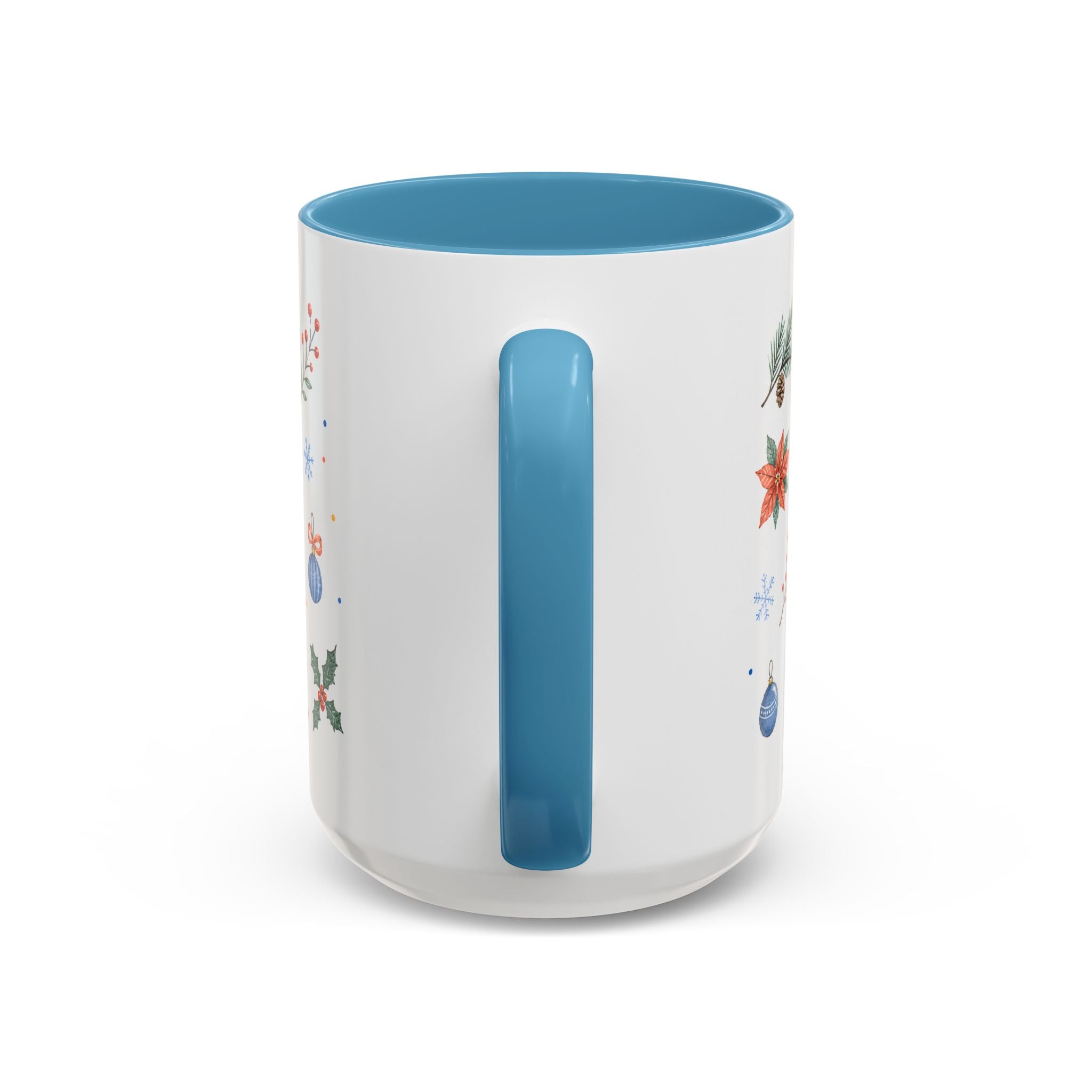 Woodland Christmas Mug | Deer Bird Watercolor Holiday Gift | Accent Cup 11oz 15oz