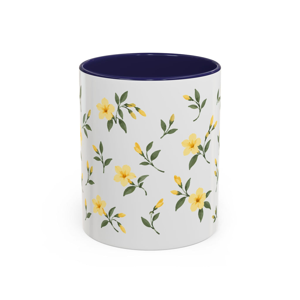 South Carolina Yellow Jessamine Mug, State Flower Floral Coffee Cup, 11oz Botanical Gift