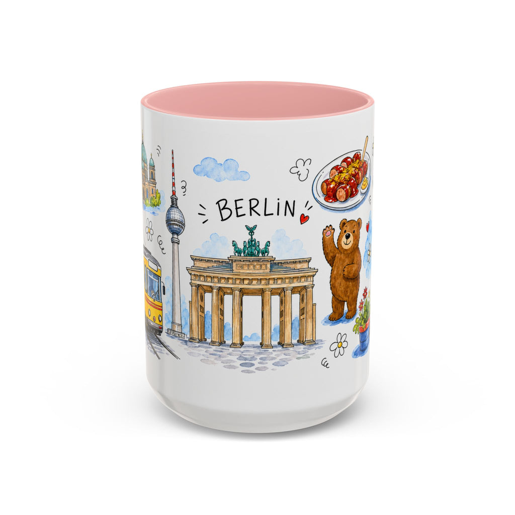 Berlin Travel Mug | European City Souvenir Accent Coffee Mug | 11oz 15oz Ceramic Cup