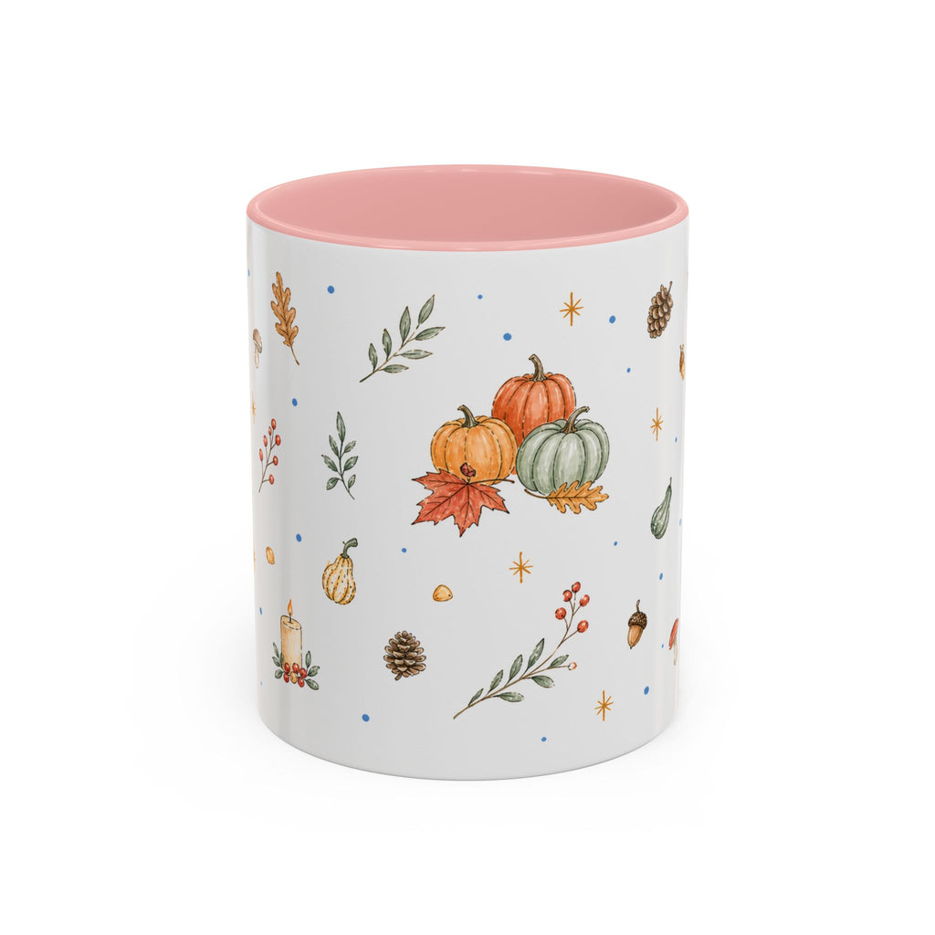 Thanksgiving Turkey Mug | Friendly Woodland Watercolor Gift | Autumn Accent Cup 11oz 15oz