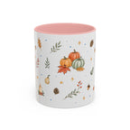 Thanksgiving Turkey Mug | Friendly Woodland Watercolor Gift | Autumn Accent Cup 11oz 15oz