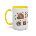 Jaipur Coffee Mug | Postage Stamp Collage Mug | Travel Souvenir Accent Cup 11oz 15oz