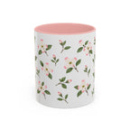 Virginia American Dogwood Mug, State Flower Floral Coffee Cup, 11oz Botanical Gift