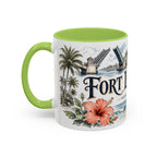 Fort Lauderdale Coffee Mug | United States Travel Souvenir | Vintage Illustrated City Gift | 11 oz 15 oz Accent Mug