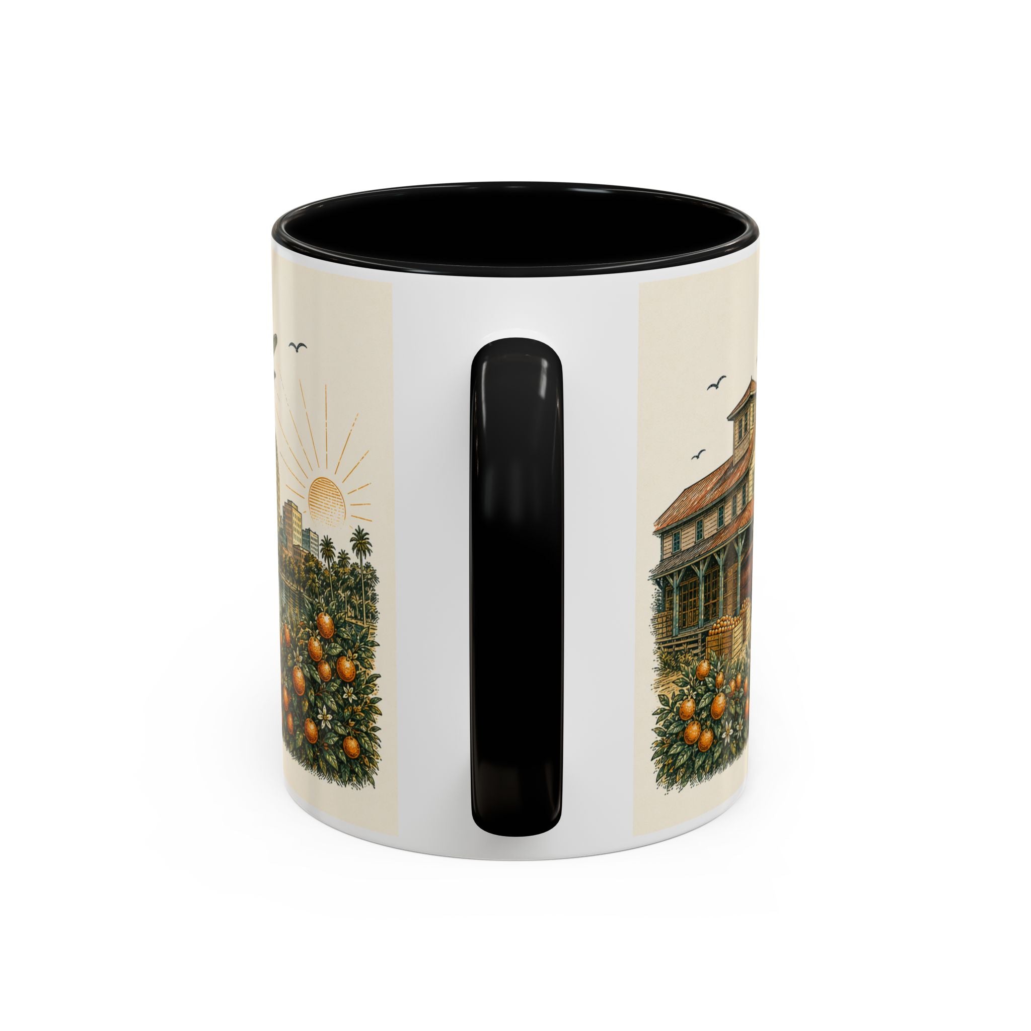 Orlando Coffee Mug | United States Travel Souvenir | Vintage Illustrated City Gift | 11 oz 15 oz Accent Mug