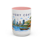 Ivory Coast Coffee Mug | Travel Souvenir Accent Mug | Place Gift Ceramic Cup 11oz 15oz