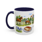 Lexington Illustrated Travel Mug | City Souvenir Accent Coffee Mug | 11oz 15oz Ceramic Cup